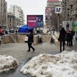Bulevardul Magheru la Piata Romana, cu restaurantul La Placinte
