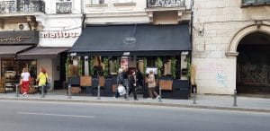 Calea Victoriei in zona Centrului Vechi, in jurul restaurantului Linea Closer to The Moon