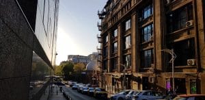 Calea Victoriei in zona Centrului Vechi, in jurul restaurantului Linea Closer to The Moon