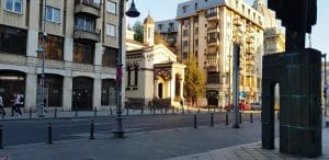 Calea Victoriei in zona Centrului Vechi, in jurul restaurantului Linea Closer to The Moon