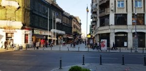 Calea Victoriei in zona Centrului Vechi, in jurul restaurantului Linea Closer to The Moon