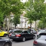 Piata Romana din Bucuresti, spre Lascar Catargiu, cu bistroul Gusteria