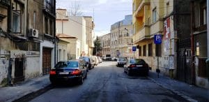 Strada Theodor Aman in Bucuresti, cu restaurantul Rocca by the Jar