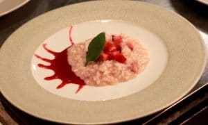 Strawberry risotto