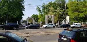 Bulevardul, Parcul si Lacul Tei, cu restaurantul The President