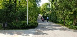 Bulevardul, Parcul si Lacul Tei, cu restaurantul The President