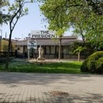 Bulevardul, Parcul si Lacul Tei, cu restaurantul The President