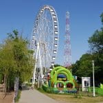 Bulevardul, Parcul si Lacul Tei, cu restaurantul The President