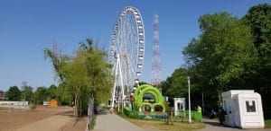 Bulevardul, Parcul si Lacul Tei, cu restaurantul The President