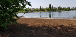 Bulevardul, Parcul si Lacul Tei, cu restaurantul The President