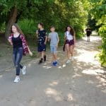 Bulevardul, Parcul si Lacul Tei, cu restaurantul The President