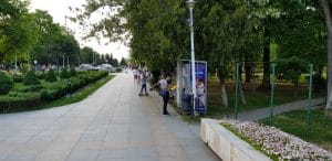 Bulevardul, Parcul si Lacul Tei, cu restaurantul The President