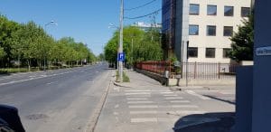 Calea Floreasca din Bucuresti, pe la restaurantele Diesel si Agape