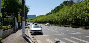 Calea Floreasca din Bucuresti, pe la restaurantele Diesel si Agape