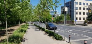 Calea Floreasca din Bucuresti, pe la restaurantele Diesel si Agape