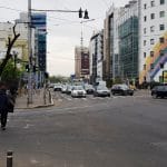 In jurul strazii Buzesti, cu numeroase restaurante, cafenele si alte localuri