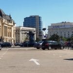 Piata Revolutiei din Bucuresti, cu Restaurantul Medieval Excalibur