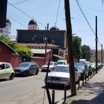 Strada Iancu Capitanu cu Biserica Pantelimon, restaurantele El Torito si Karishma