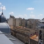 Bucurestiul vazut de pe terasa Cismigiu Bistro, din Hotelul Cismigiu