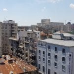 Bucurestiul vazut de pe terasa Cismigiu Bistro, din Hotelul Cismigiu
