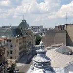Bucurestiul vazut de pe terasa Cismigiu Bistro, din Hotelul Cismigiu