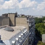 Bucurestiul vazut de pe terasa Cismigiu Bistro, din Hotelul Cismigiu