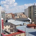 Bucurestiul vazut de pe terasa Cismigiu Bistro, din Hotelul Cismigiu