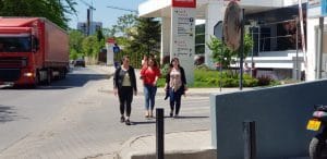 Cartierul de business Pipera, cu Bacania Veche - Casa Sperantei si Starbucks Cafe