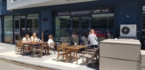 Cartierul de business Pipera, cu Bacania Veche - Casa Sperantei si Starbucks Cafe