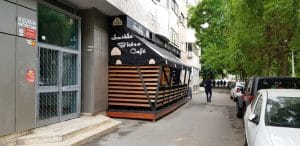 Inside Bistro Cafe, local mic in Calea 13 Septembrie