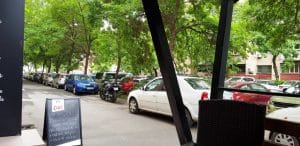 Inside Bistro Cafe, local mic in Calea 13 Septembrie