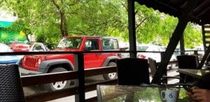 Inside Bistro Cafe, local mic in Calea 13 Septembrie