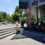 Piata Presei Libere vazuta de la City Cafe si de sus, de la 18 Lounge by The Embassy
