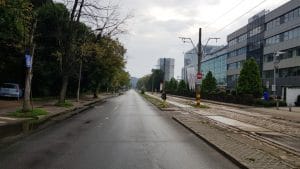 Pipera la Dimitrie Pompeiu, cu cafeneaua Starbucks