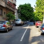 Strada Dumitru racovita din Bucuresti, cu restaurantul Guxt