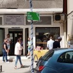 Strada Edgar Quinet din Bucuresti, cu cafenelele Jule, Edgar, libraria Carturesti si altele