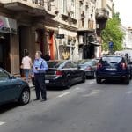 Strada Edgar Quinet din Bucuresti, cu cafenelele Jule, Edgar, libraria Carturesti si altele