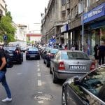 Strada Edgar Quinet din Bucuresti, cu cafenelele Jule, Edgar, libraria Carturesti si altele
