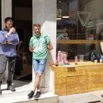 Strada Edgar Quinet din Bucuresti, cu cafenelele Jule, Edgar, libraria Carturesti si altele