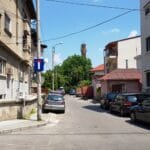 Strada Ion Neculce din Bucuresti, cu restaurantul Gastronomika