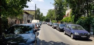 Strada Ion Neculce din Bucuresti, cu restaurantul Gastronomika