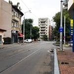 Strada Mihail Eminescu pe la Tunari, cu Trattoria Julya si bistroul Mon Paris