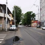 Strada Mihail Eminescu pe la Tunari, cu Trattoria Julya si bistroul Mon Paris