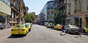 Piata Rosetti cu casa lui Mircea Eliade si mini-bistroul Papila