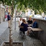 Piata Universitatii din Bucuresti, Centrul Vechi cu multelel lui restaurante si cafenele