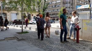 Piata Universitatii din Bucuresti, Centrul Vechi cu multelel lui restaurante si cafenele