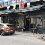 Strada George Enescu, cu Savart, Primus, Terminus, Pow Wow si alte localuri
