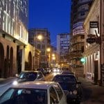 Strada George Enescu, cu Savart, Primus, Terminus, Pow Wow si alte localuri