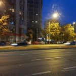 Calea 13 Septembrie cu Marriott si restaurantele sale, Allucinante si Catedrala