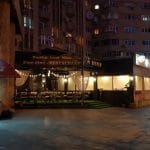 Calea 13 Septembrie cu Marriott si restaurantele sale, Allucinante si Catedrala